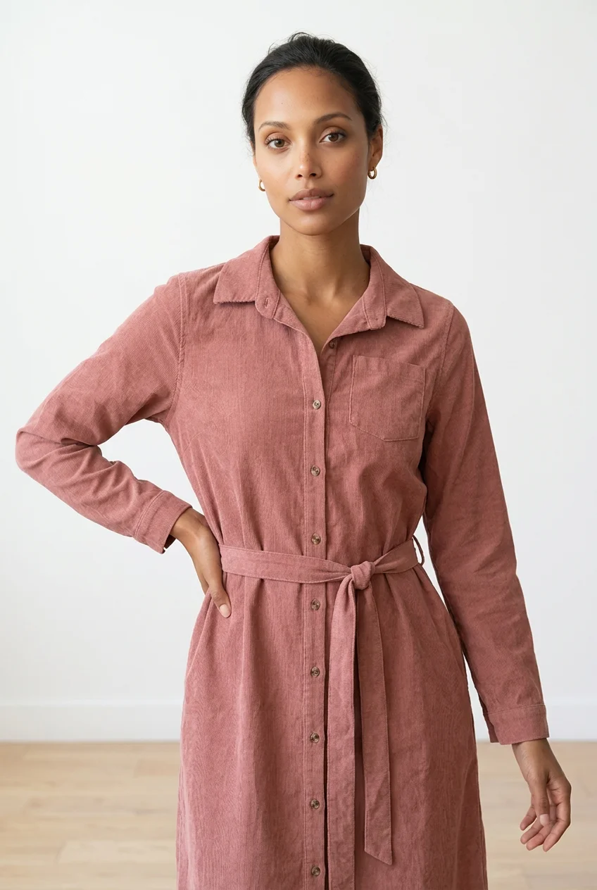 Sweet Salt Button-Up Long Dress